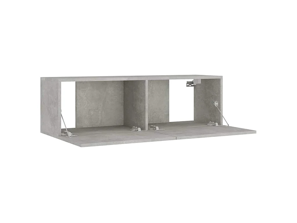 8-tlg. TV-Schrank-Set Betongrau Holzwerkstoff