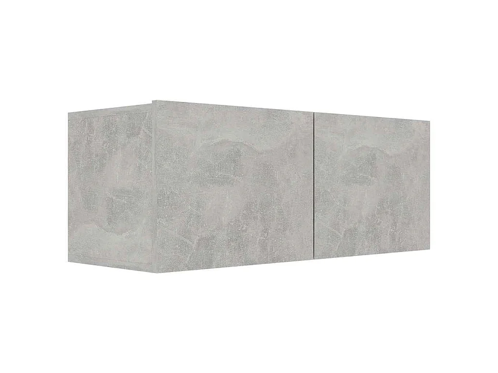 6-tlg. TV-Schrank-Set Betongrau Holzwerkstoff