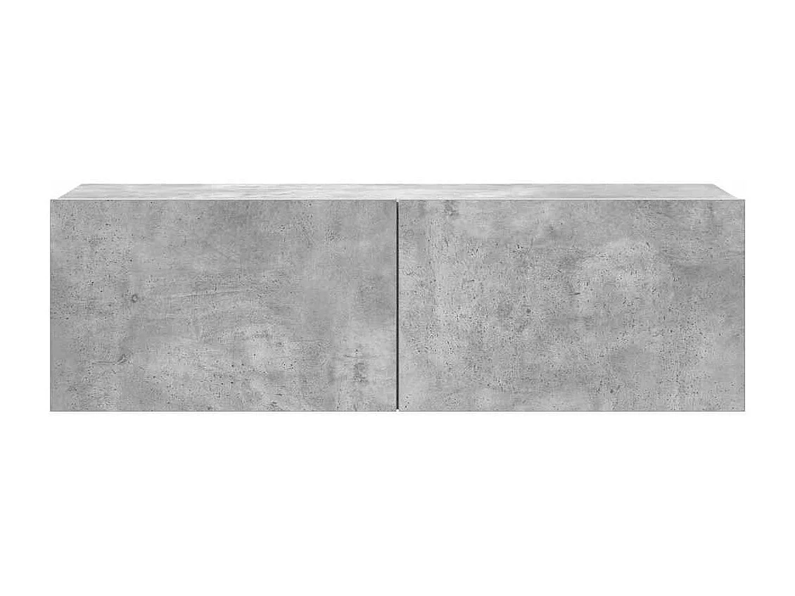 7-tlg. TV-Schrank-Set Betongrau Holzwerkstoff