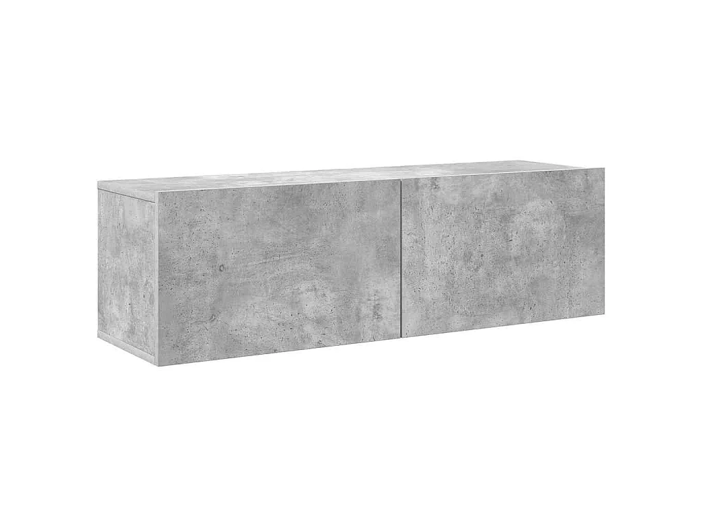 Ensemble de meubles TV 7 pcs Gris béton Bois d'ingénierie