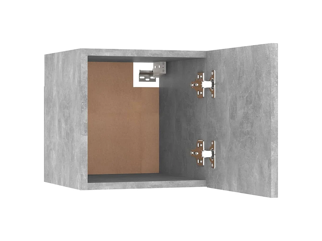 Conjunto móveis de TV 8 pcs madeira processada cinzento cimento