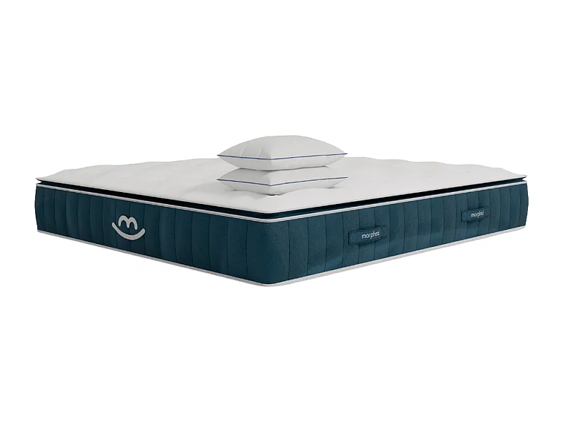 Matelas mémoire de forme et oreillers moelleux 140x200 épais 30cm