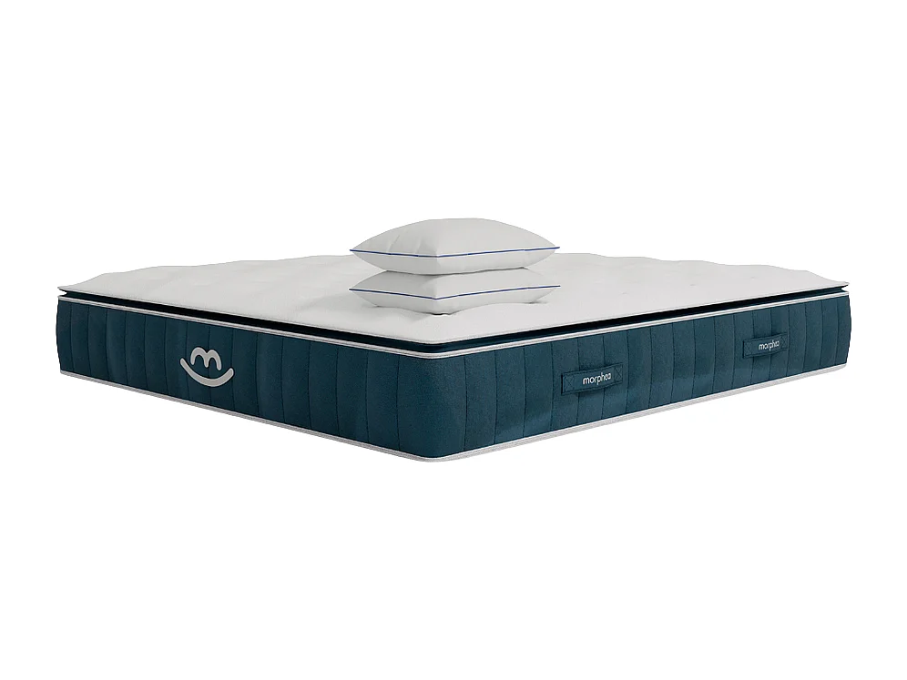 Matelas mémoire de forme et oreillers moelleux 140x190 épais 30cm