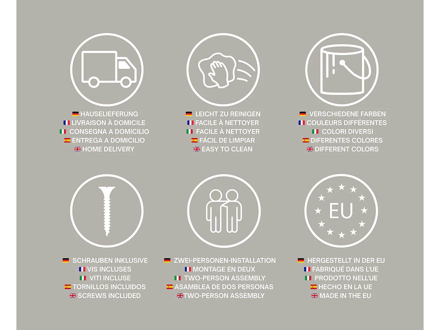 Table de chevet avec tiroir et poignée dorée, Cappuccino, 50 x 35 x 27 cm, côté gauche