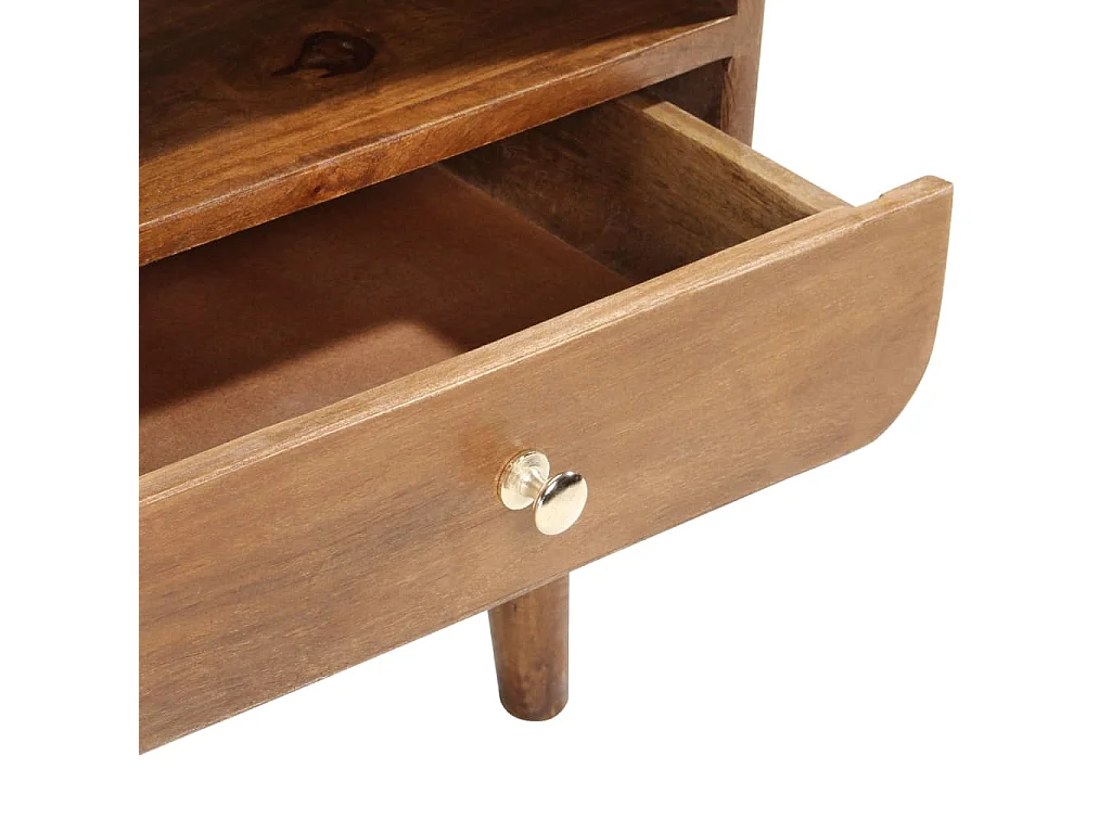 Mobile Porta TV 90x35x47 cm in Legno Massello di Mango