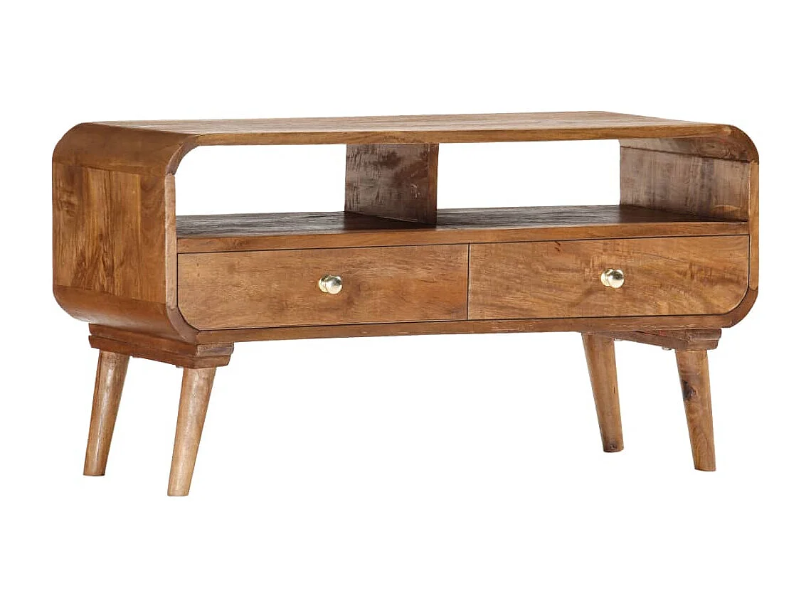 TV-Schrank 90 x 35 x 47 cm Massivholz Mango