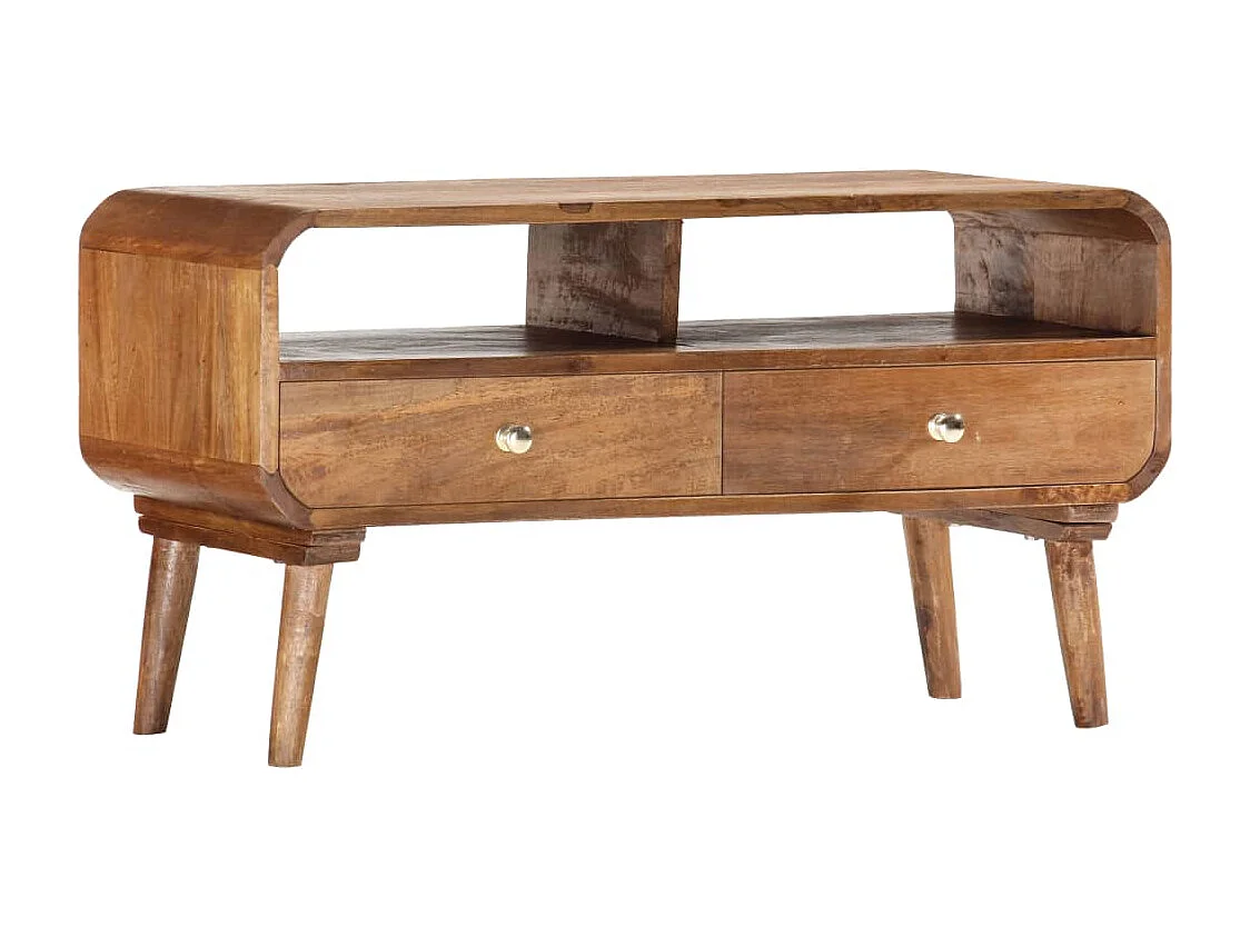 TV-Schrank 90 x 35 x 47 cm Massivholz Mango