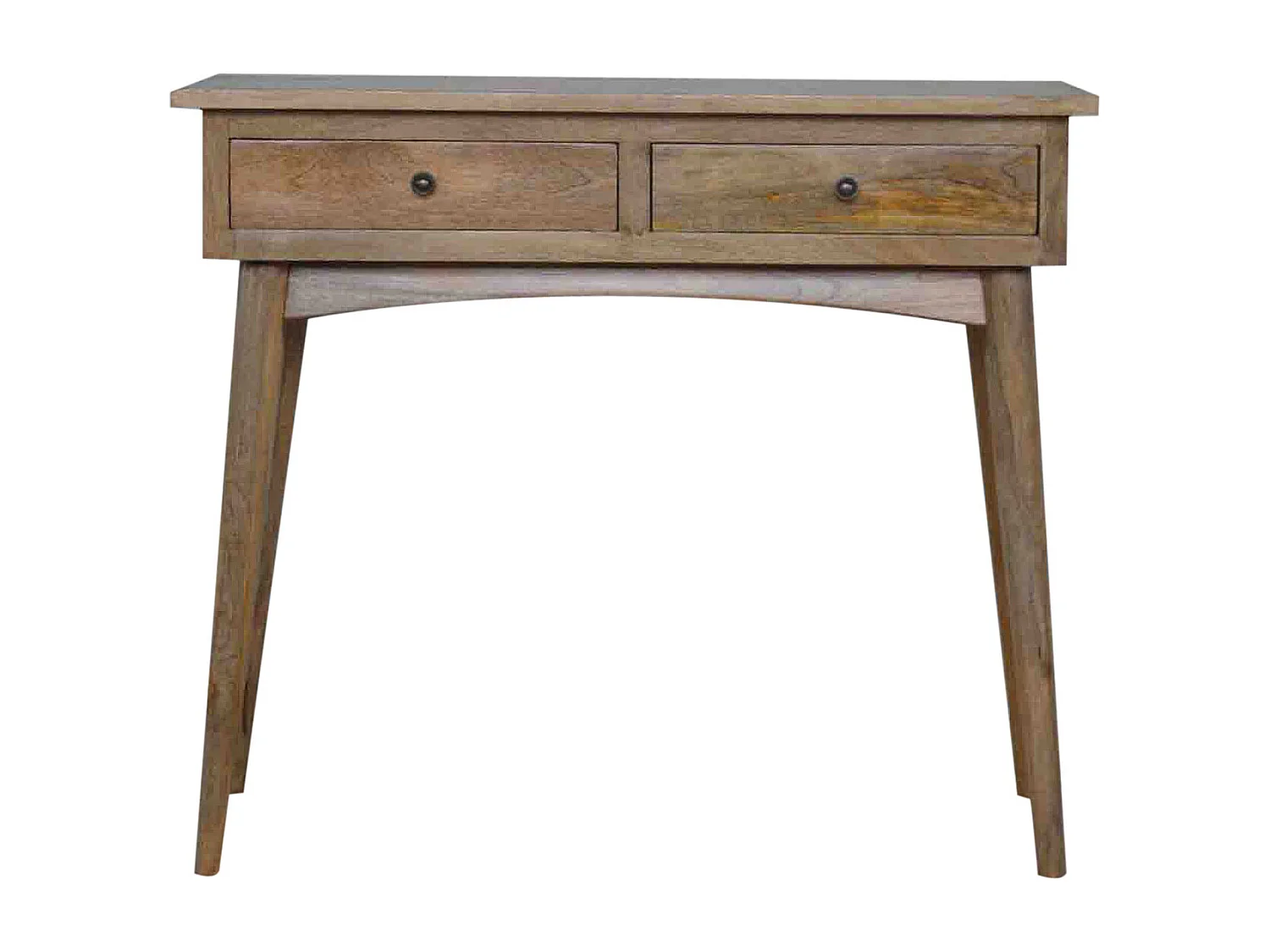 Artisan Furniture Solid Wood Hallway 2 Drawer Console Table, Brown