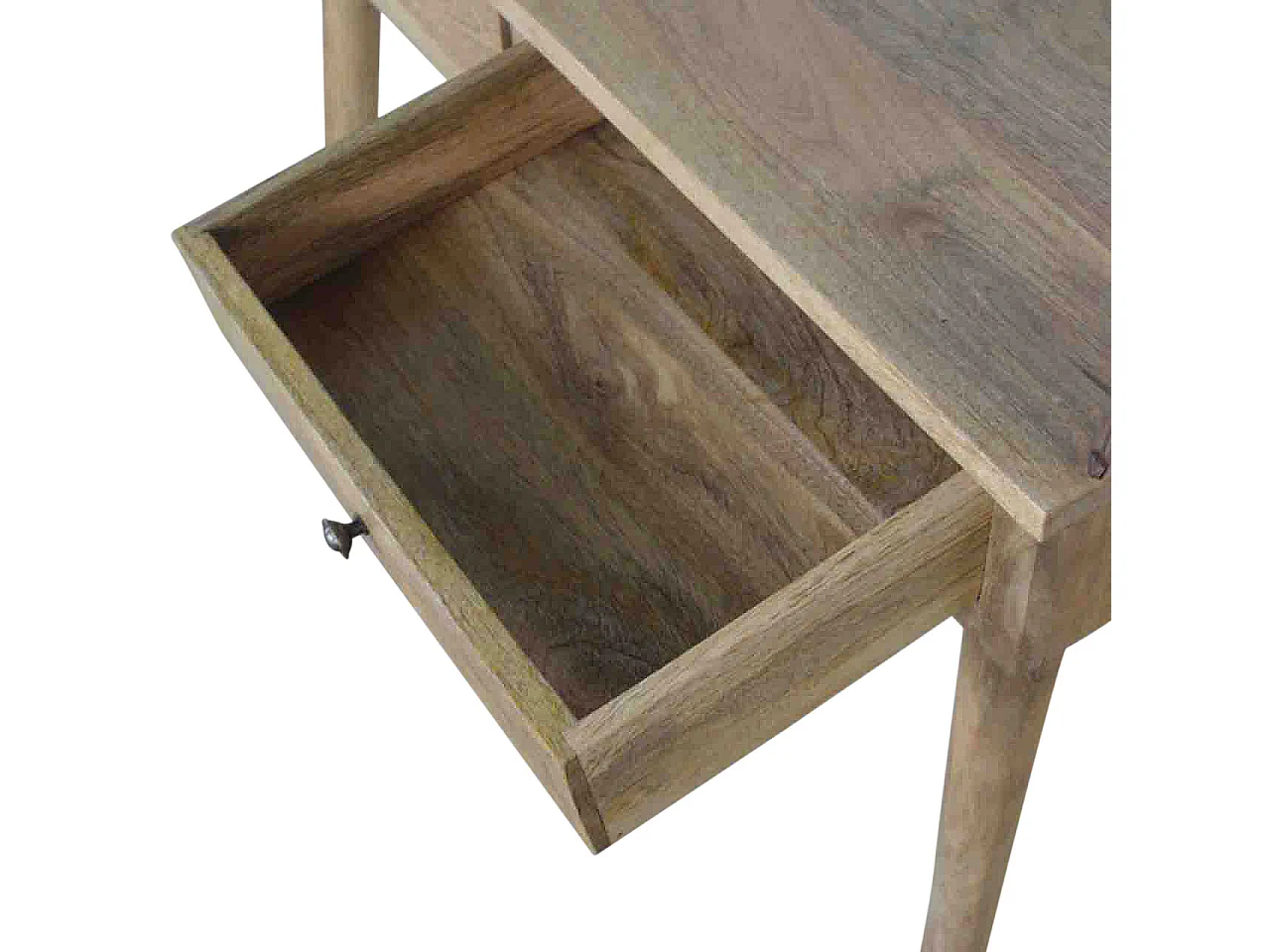 Artisan Furniture Solid Wood Hallway 2 Drawer Console Table, Brown
