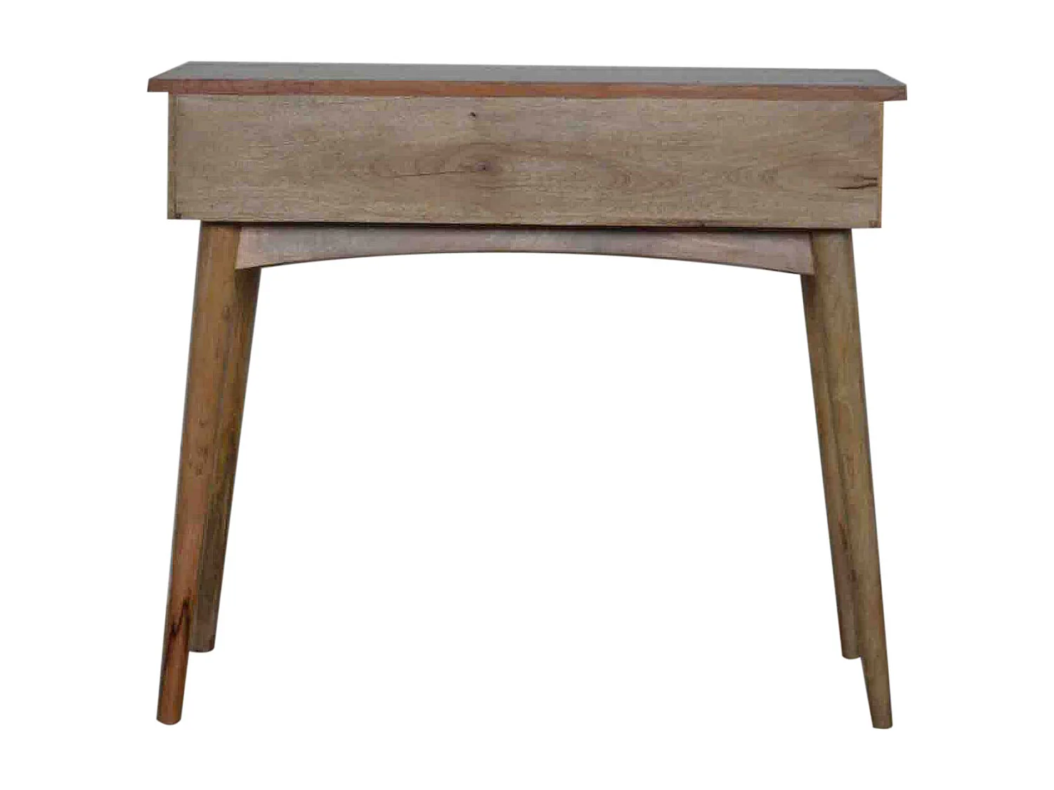 Artisan Furniture Solid Wood Hallway 2 Drawer Console Table, Brown