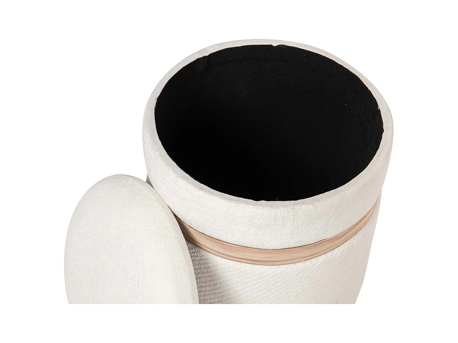 Set 2 Puffs Poliester 36x36x44 31x31x38 Cm