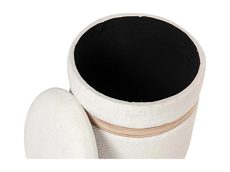 Set 2 Puffs Poliester 36x36x44 31x31x38 Cm