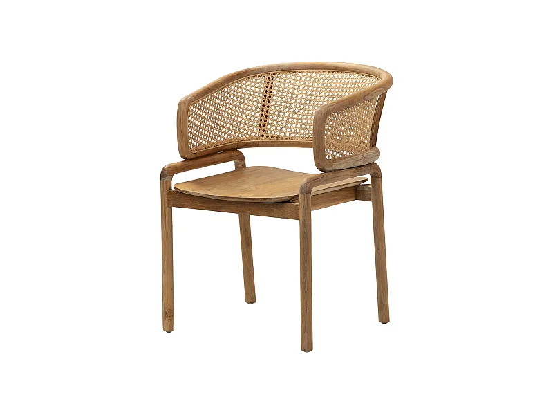 POLTRONA INARI IN ACCIAIO INOX/BOUCLE 85x75x75 CM