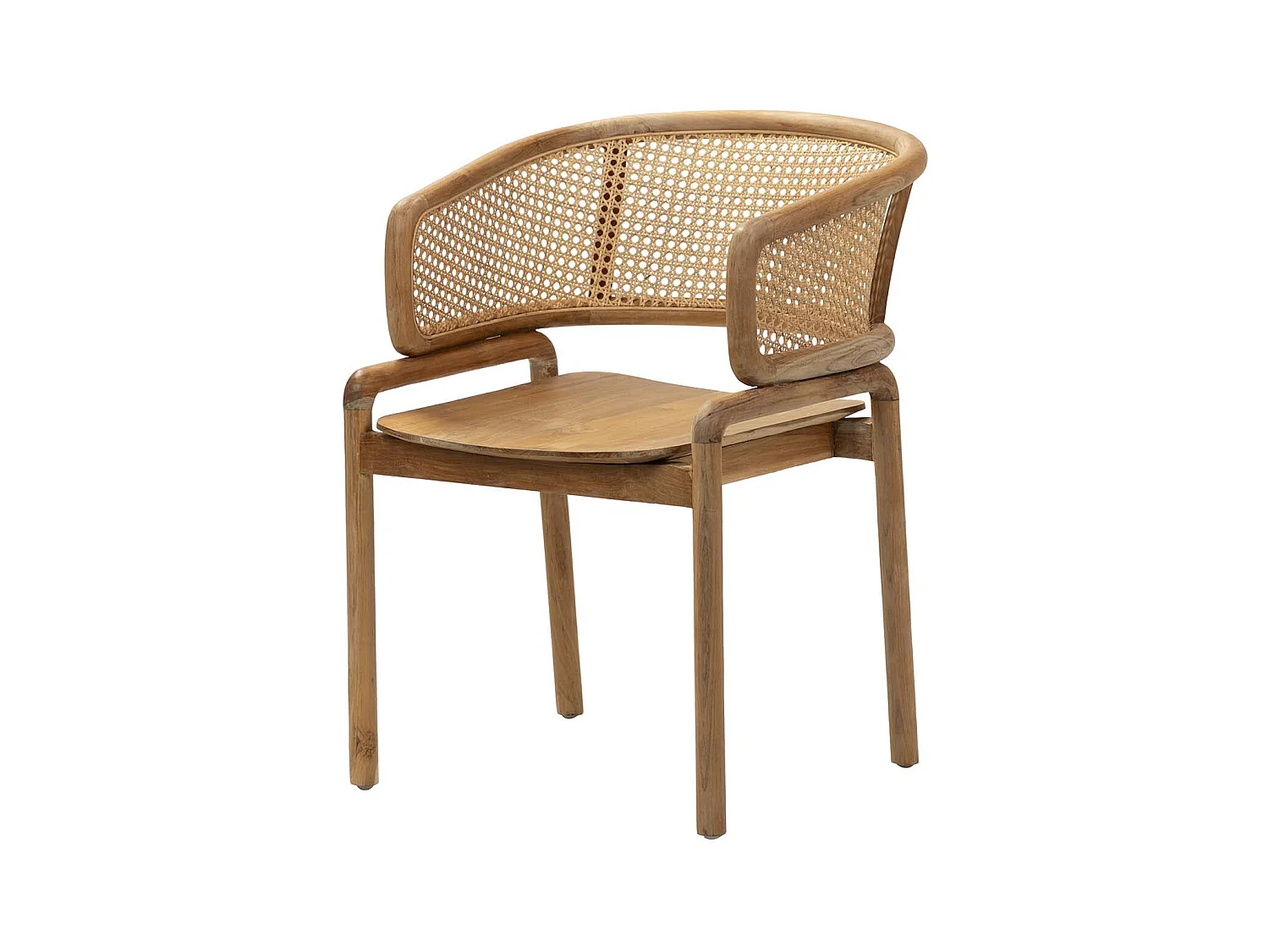 POLTRONA INARI IN ACCIAIO INOX/BOUCLE 85x75x75 CM