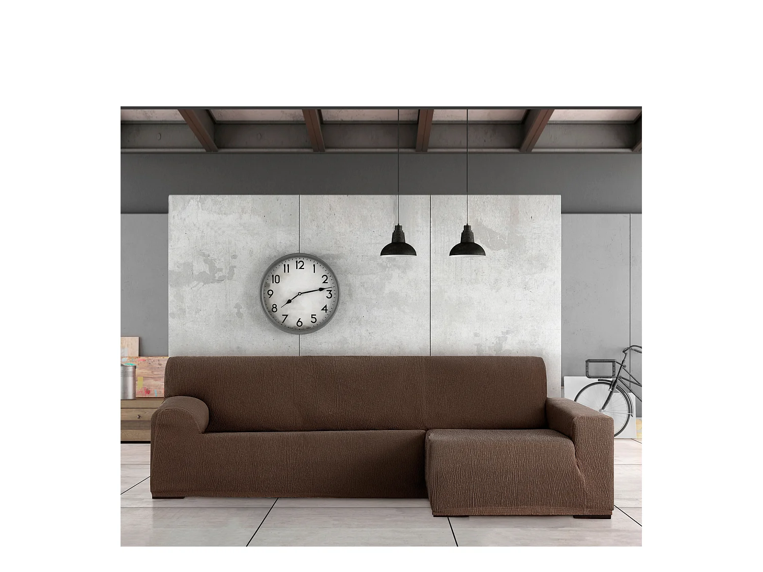 Bankhoezen m/0 chaise longue troya rechts (Van voren gezien) c/7