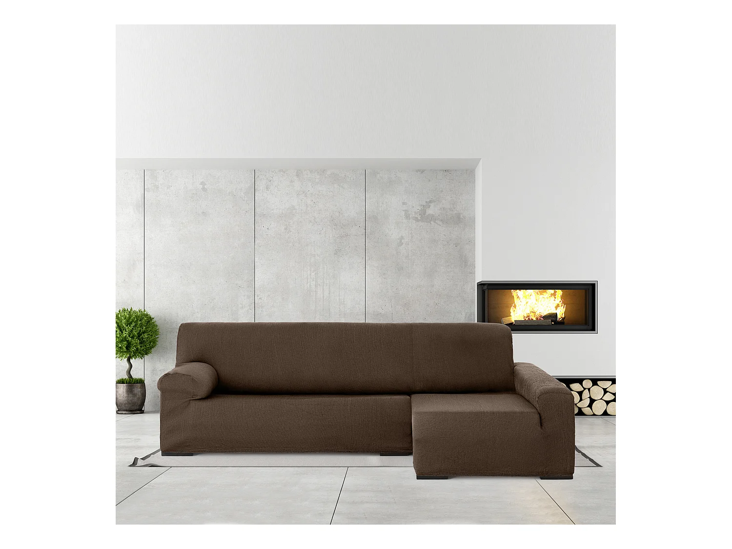 Bankhoezen m/0 chaise longue ulises rechts (Van voren gezien) c/7