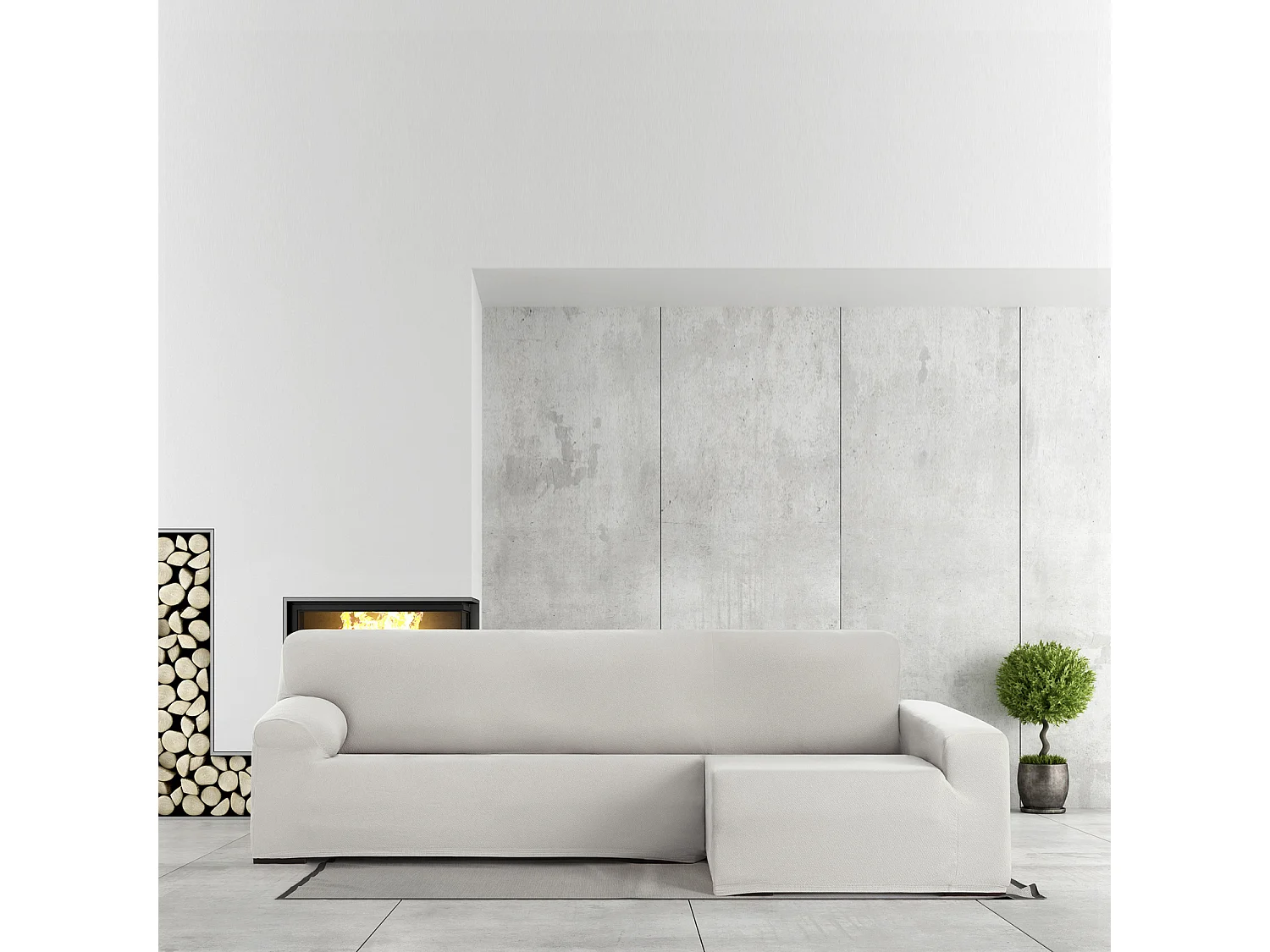 Fundas de sofa m/0 chaise longue bronx derecho (Mirando de frente) c/0