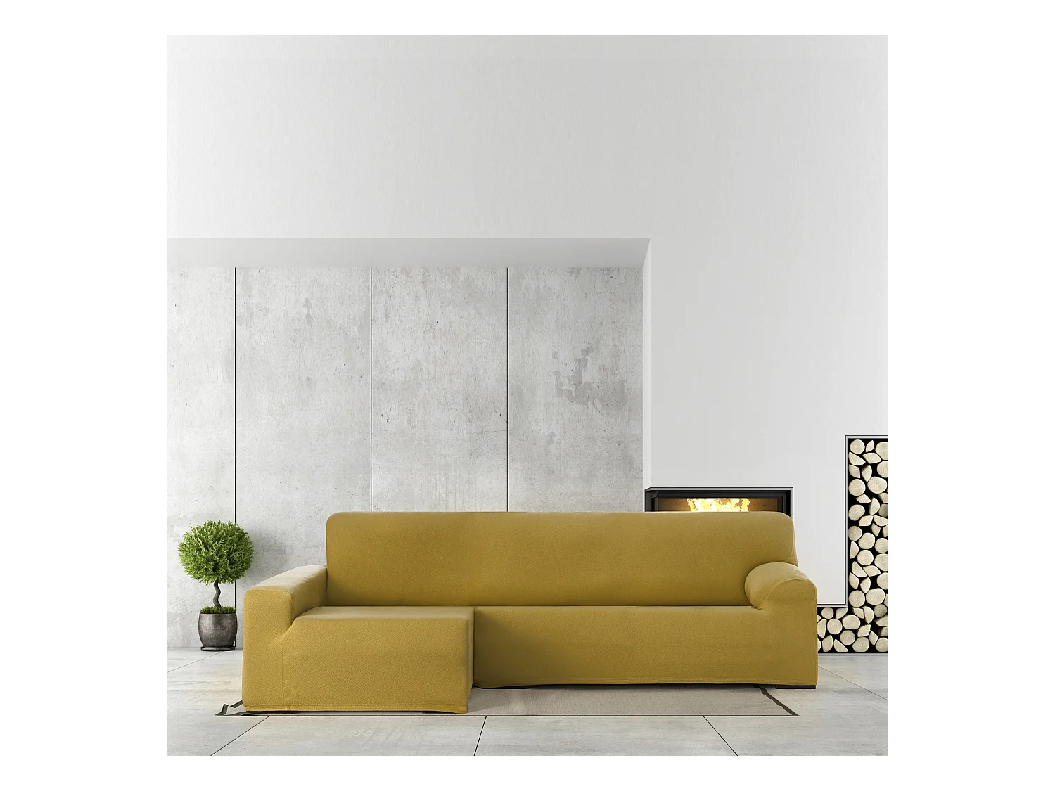 Bankhoezen m/0 chaise longue bronx links (vanaf de voorkant gezien) c/5