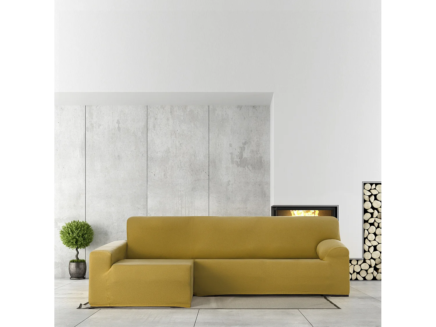 Bankhoezen m/0 chaise longue bronx links (vanaf de voorkant gezien) c/5