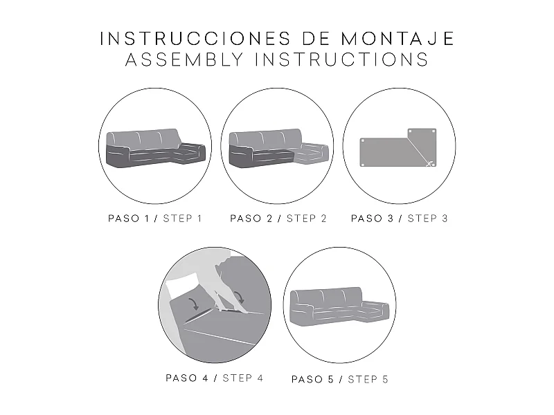 Bankhoezen m/0 chaise longue bronx rechts (vanaf de voorkant gezien) c/11