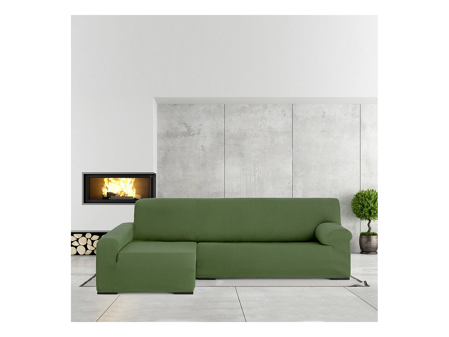 Bankhoezen m/0 chaise longue ulises links (Van voren gezien) c/4