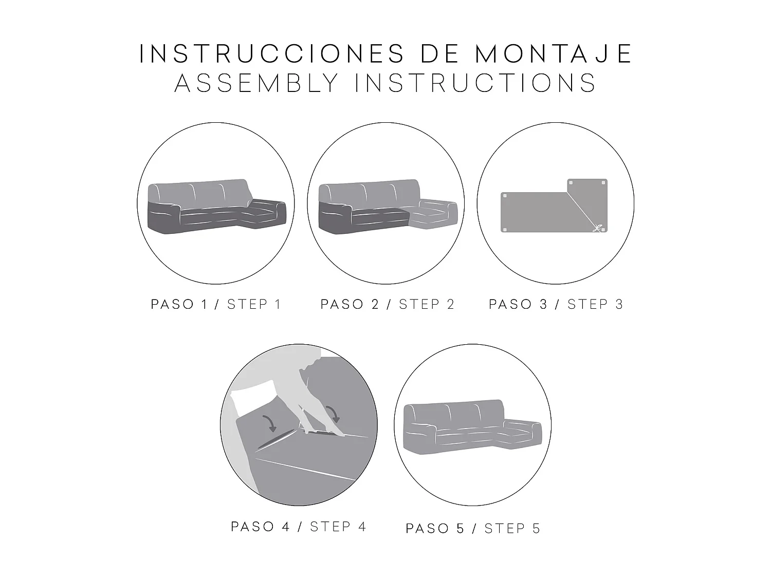 Fundas de sofa m/0 chaise longue troya izquierda (Mirando de frente) c/1