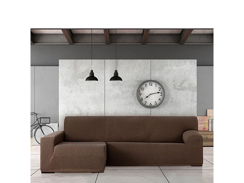 Bankhoezen m/0 chaise longue Troya links (Van voren gezien) c/7