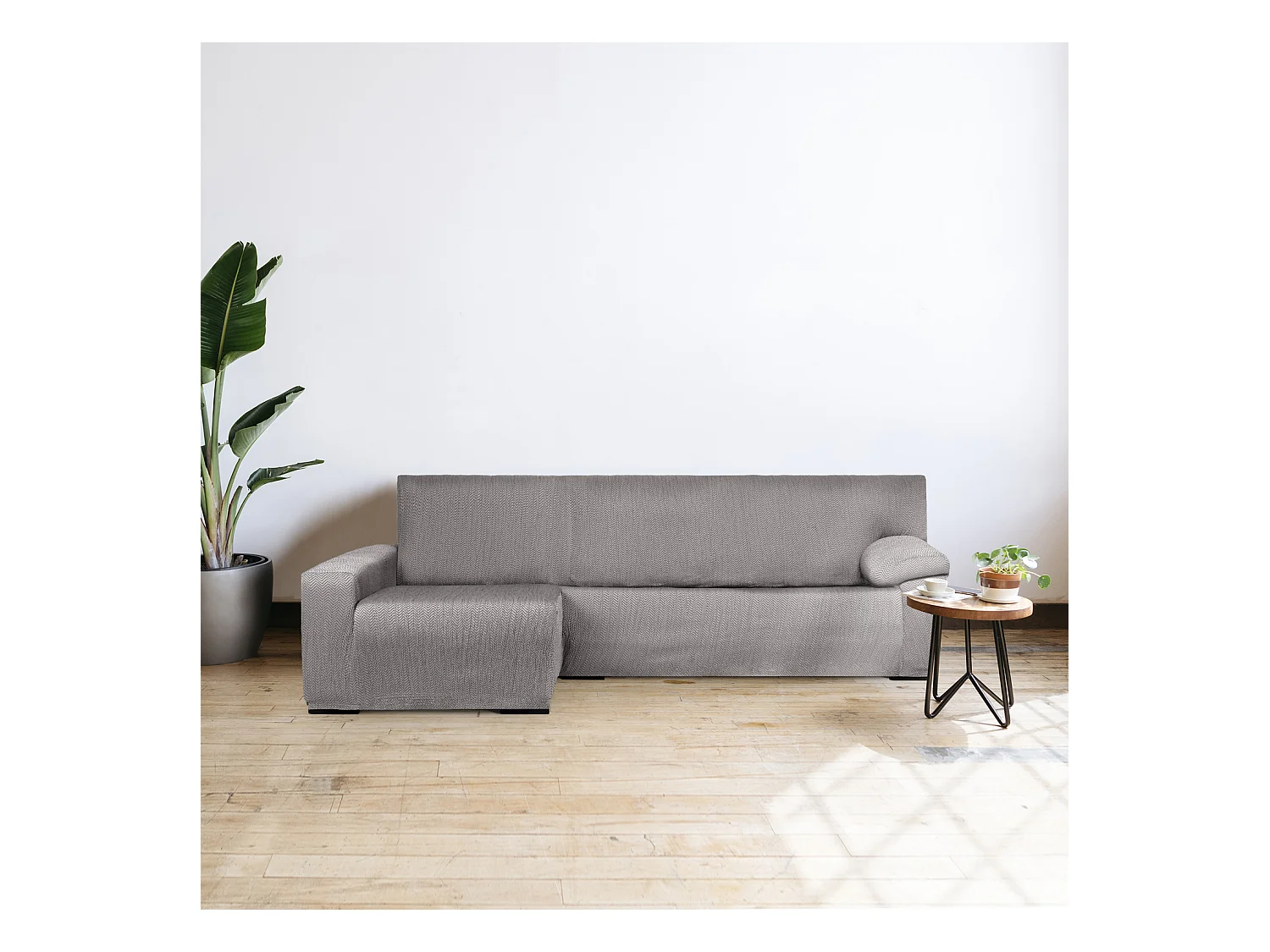 Apolo bankhoes chaise longue lange arm links (Van voren gezien) c/06