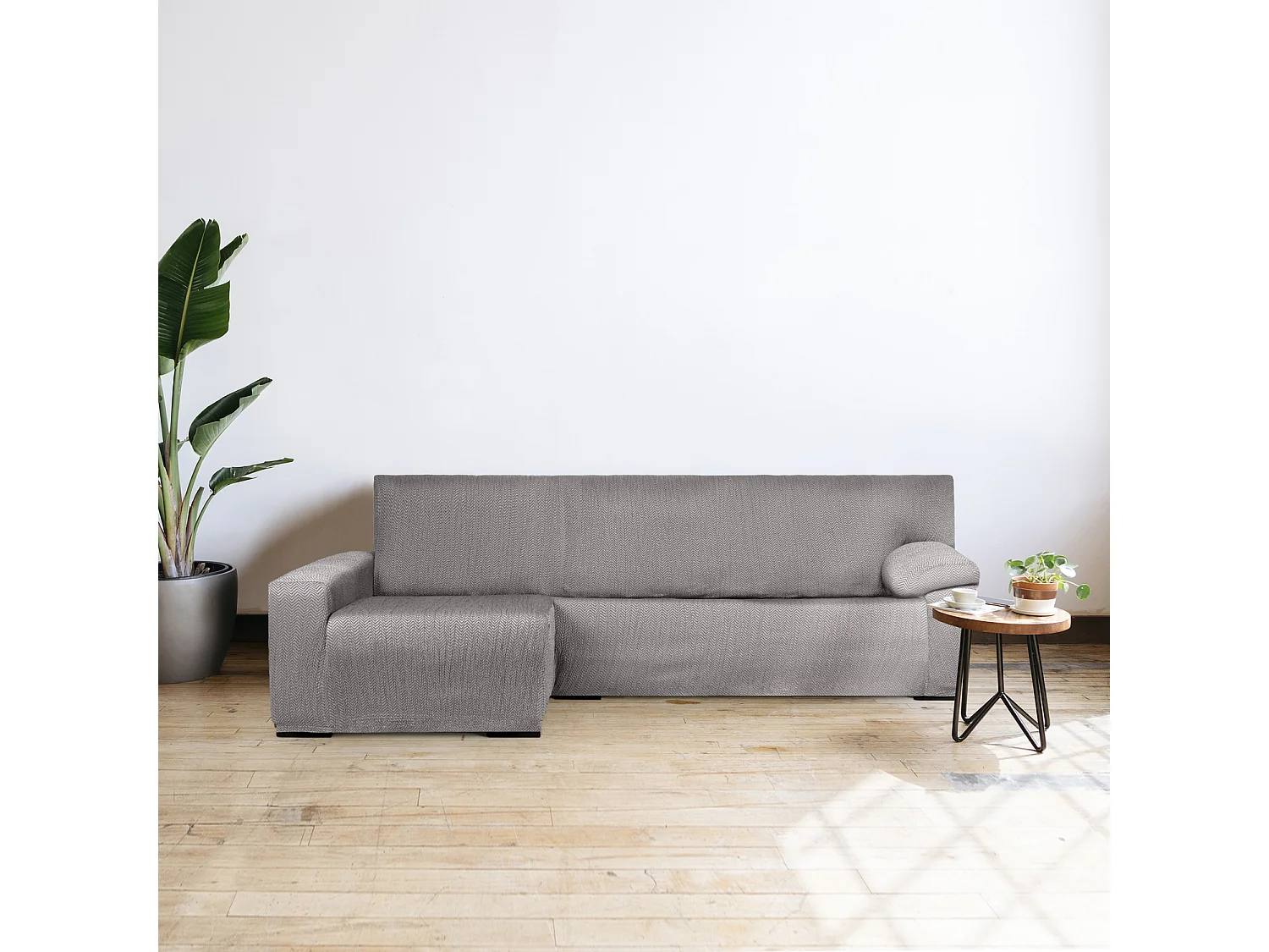 Apolo bankhoes chaise longue lange arm links (Van voren gezien) c/06