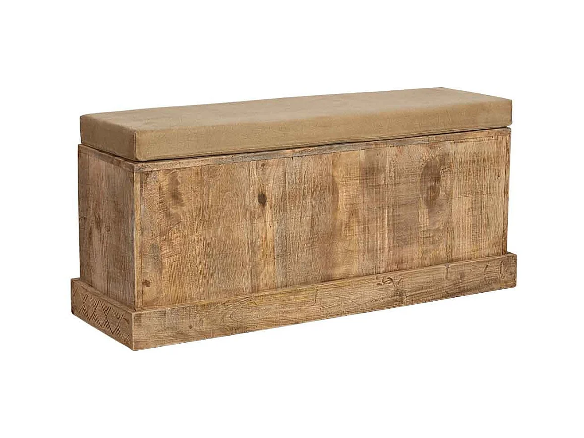 Banco de madera natural 104x33x48