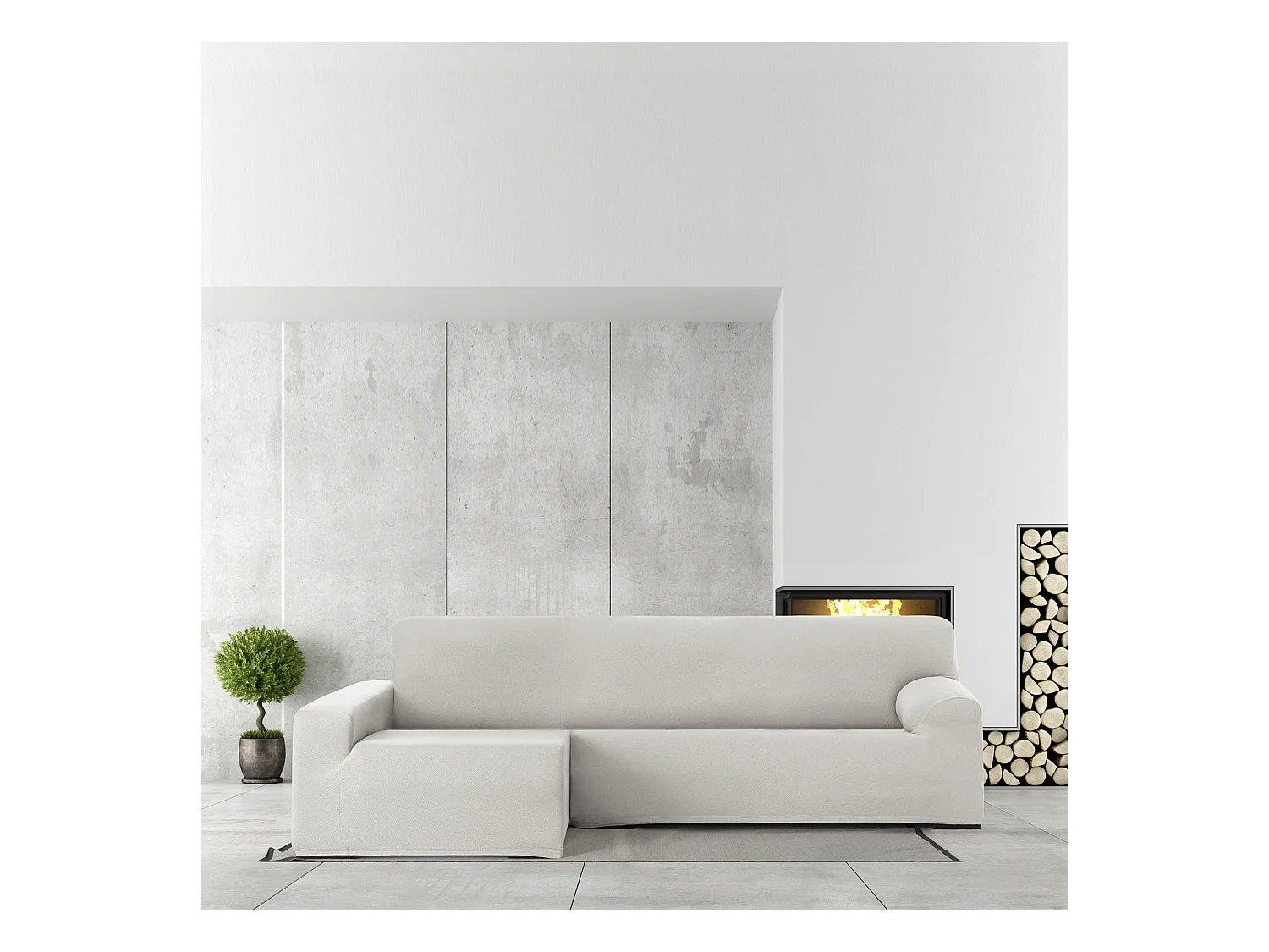 Bankhoezen m/0 chaise longue bronx links (vanaf de voorkant gezien) c/0