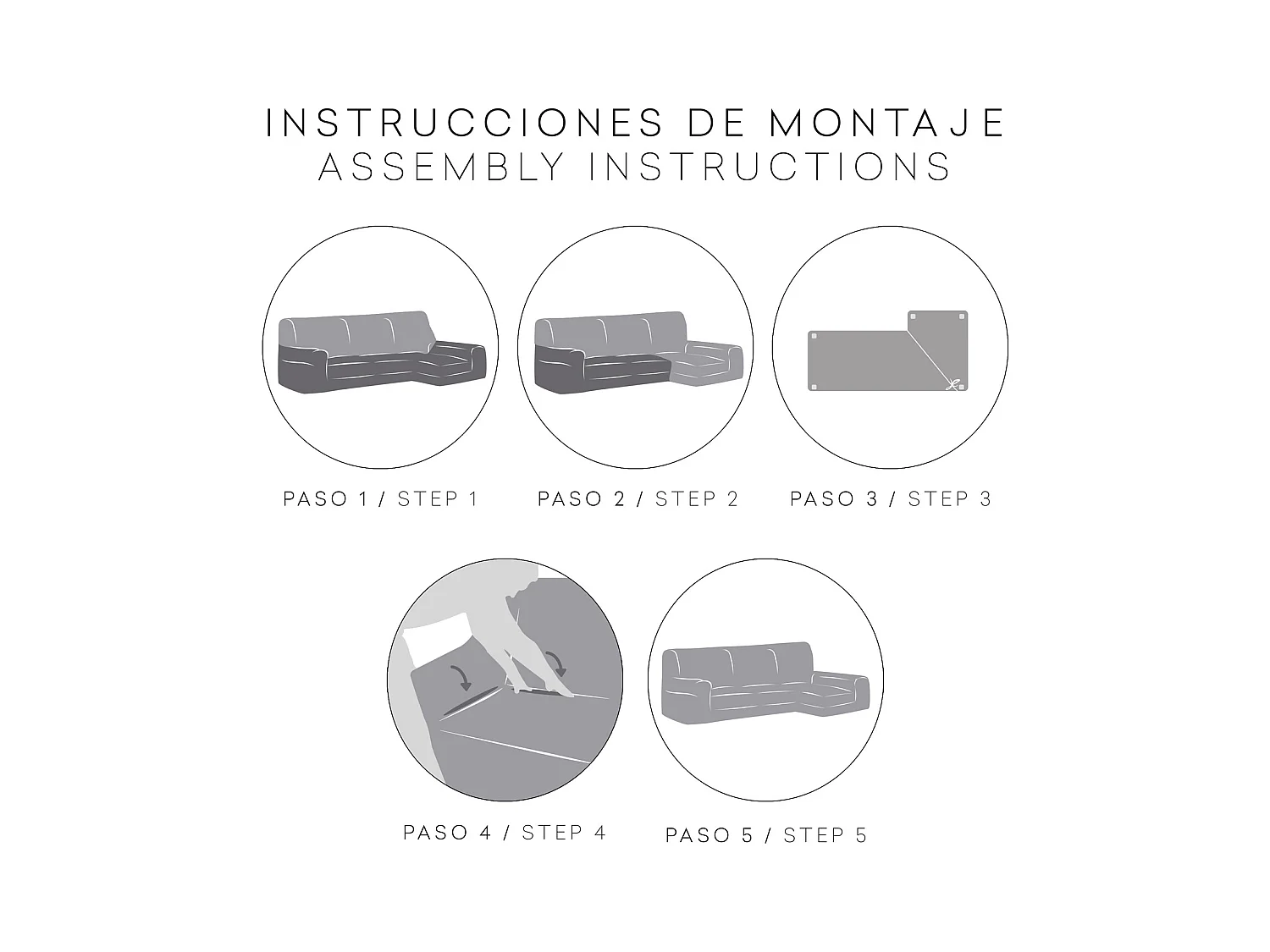 Fundas de sofa m/0 chaise longue ulises izquierda (Mirando de frente) c/0