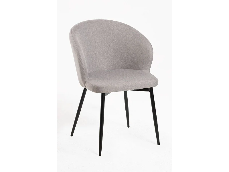 Sillas Comedor - Silla Cusa Tela - Gris