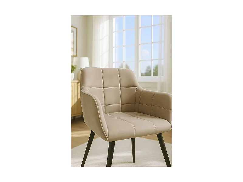 Sillas Comedor - Silla Mirova Terciopelo - Beige