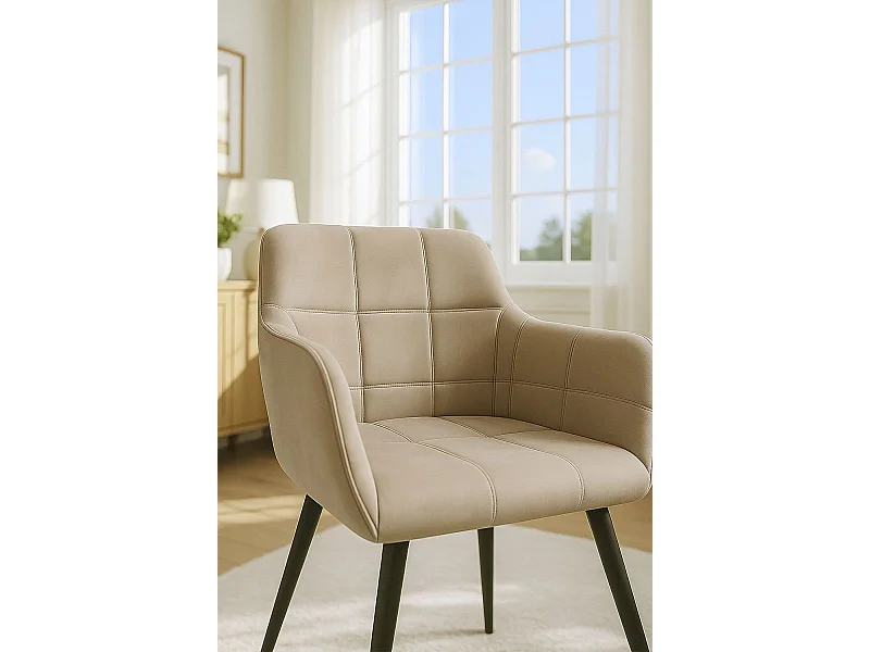 Sillas Comedor - Silla Mirova Terciopelo - Beige