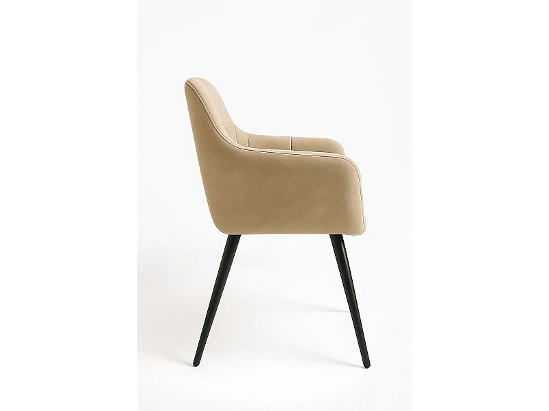 Sillas Comedor - Silla Mirova Terciopelo - Beige