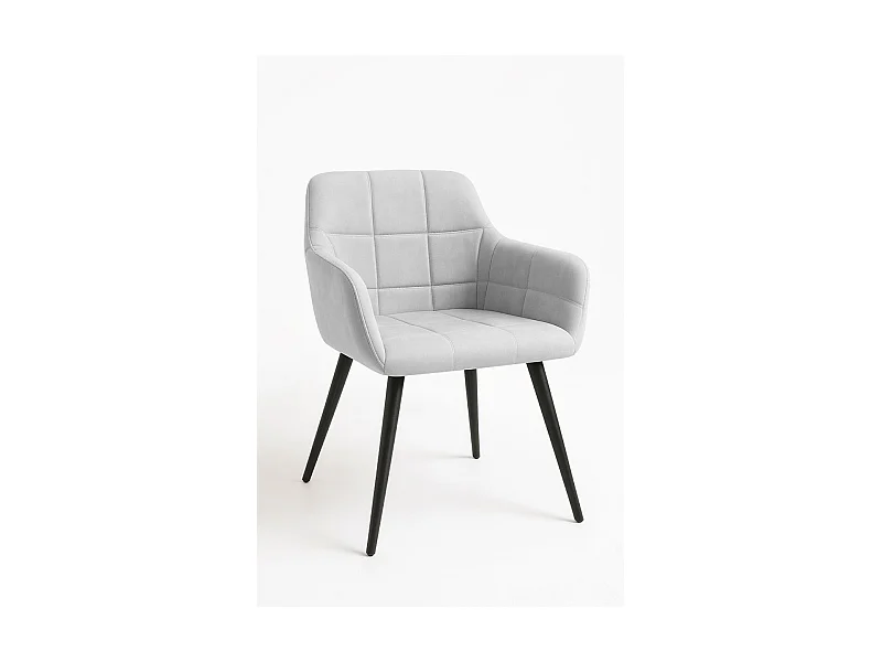 Sillas Comedor - Silla Mirova Terciopelo - Gris claro