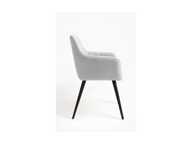 Sillas Comedor - Silla Mirova Terciopelo - Gris claro