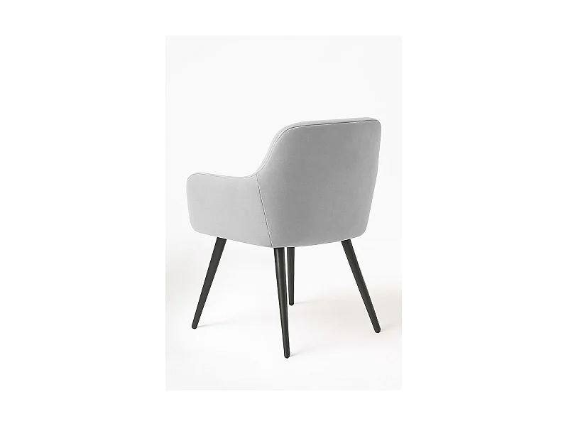 Sillas Comedor - Silla Mirova Terciopelo - Gris claro