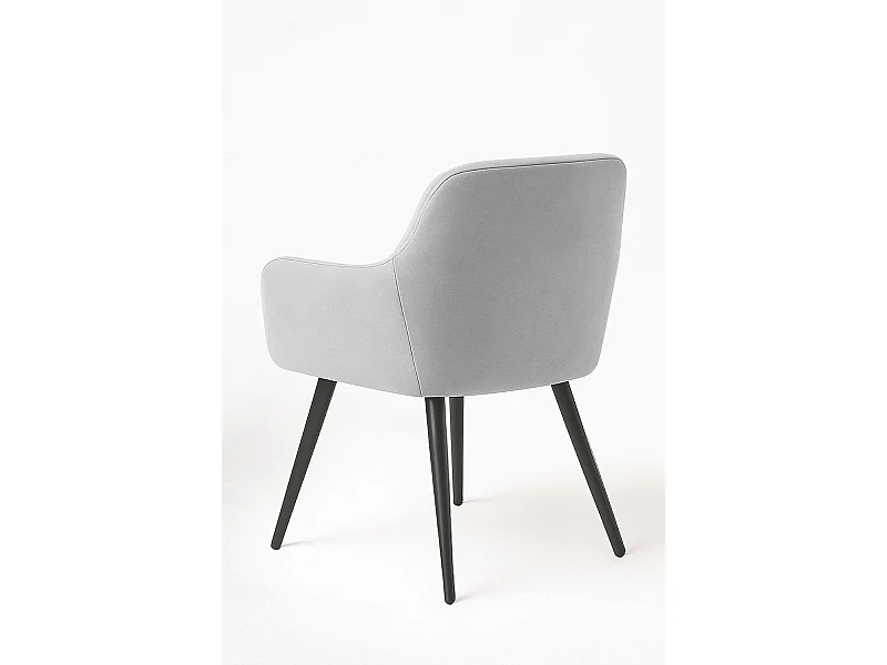 Sillas Comedor - Silla Mirova Terciopelo - Gris claro