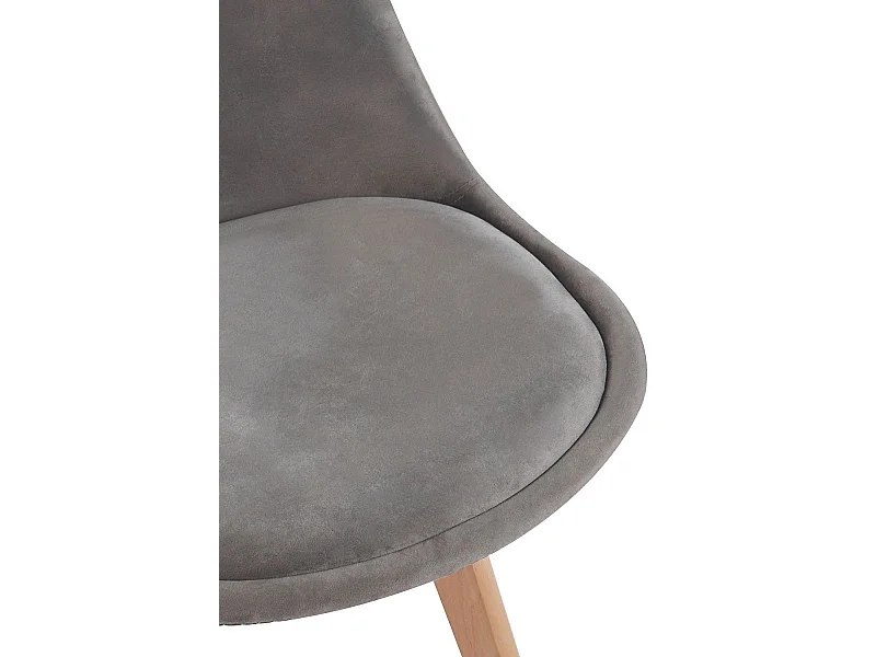 Packs Sillas Comedor - Pack 4 Sillas Synk Terciopelo - Gris oscuro