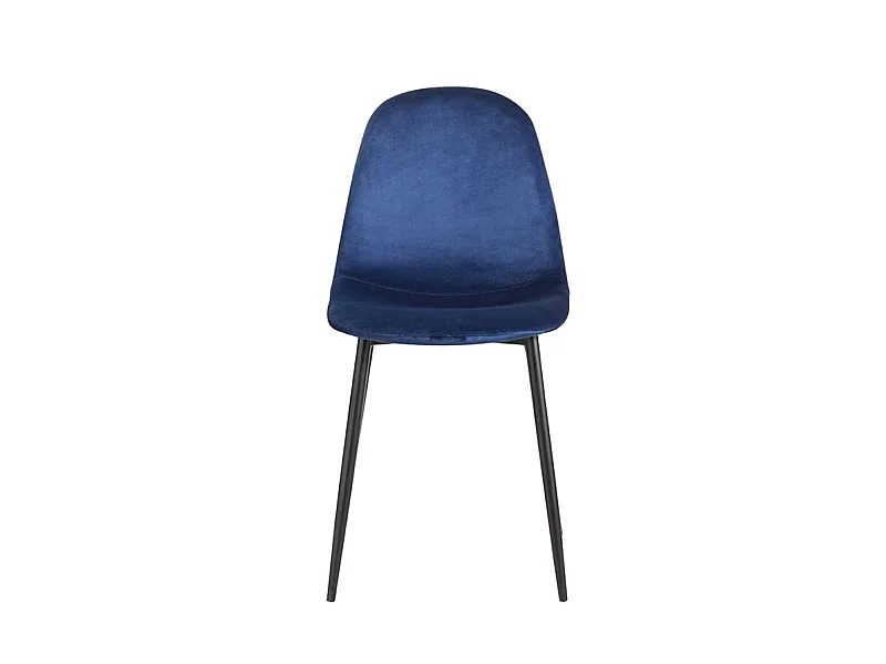 Packs Sillas Comedor - Pack 6 Sillas Teok Black Terciopelo - Azul