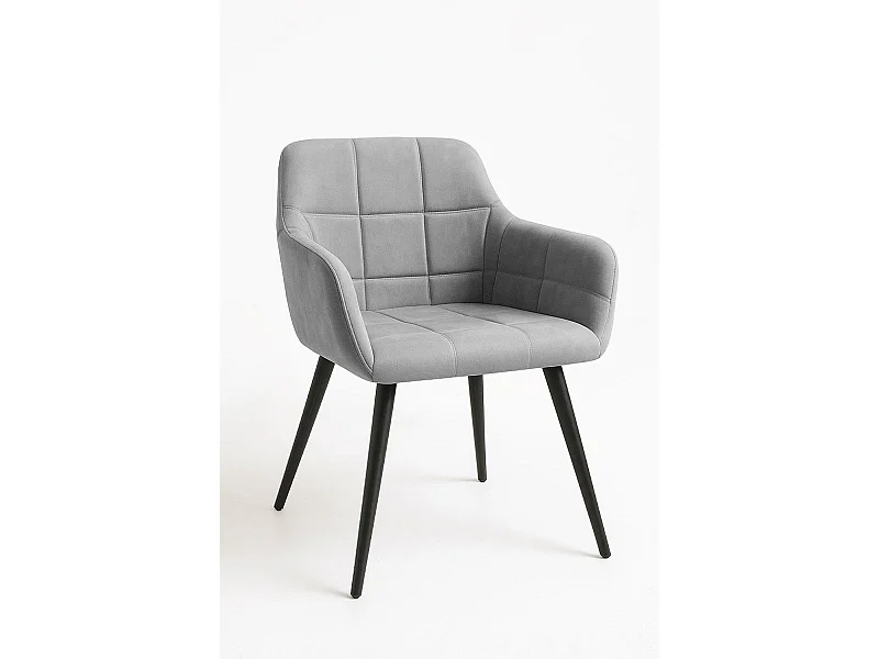 Sillas Comedor - Silla Mirova Terciopelo - Gris oscuro