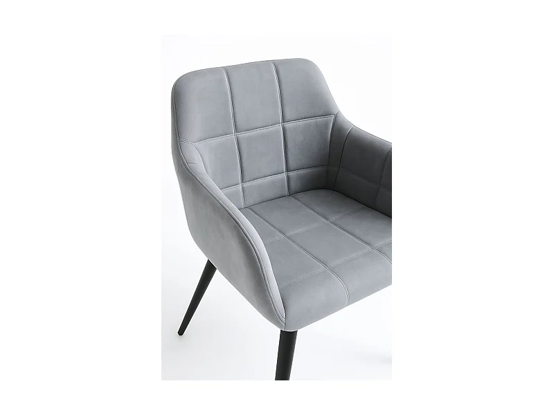 Sillas Comedor - Silla Mirova Terciopelo - Gris oscuro