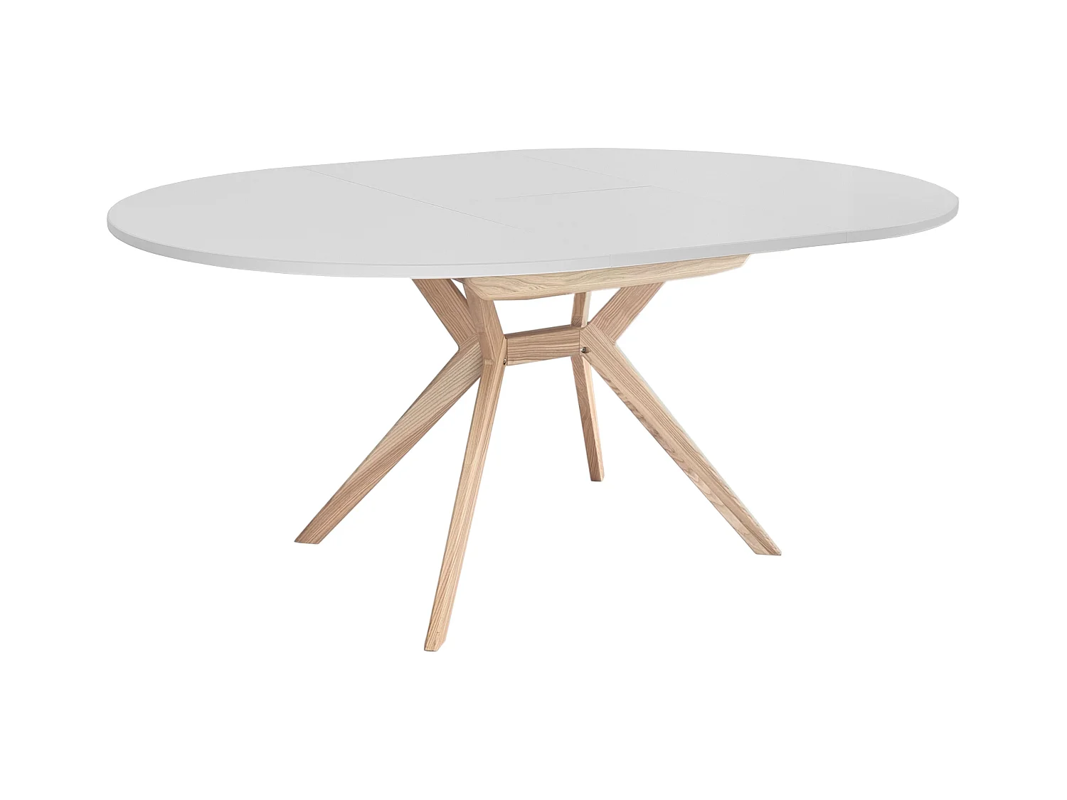 Table à manger ronde extensible 110cm Biju Gris Oerle