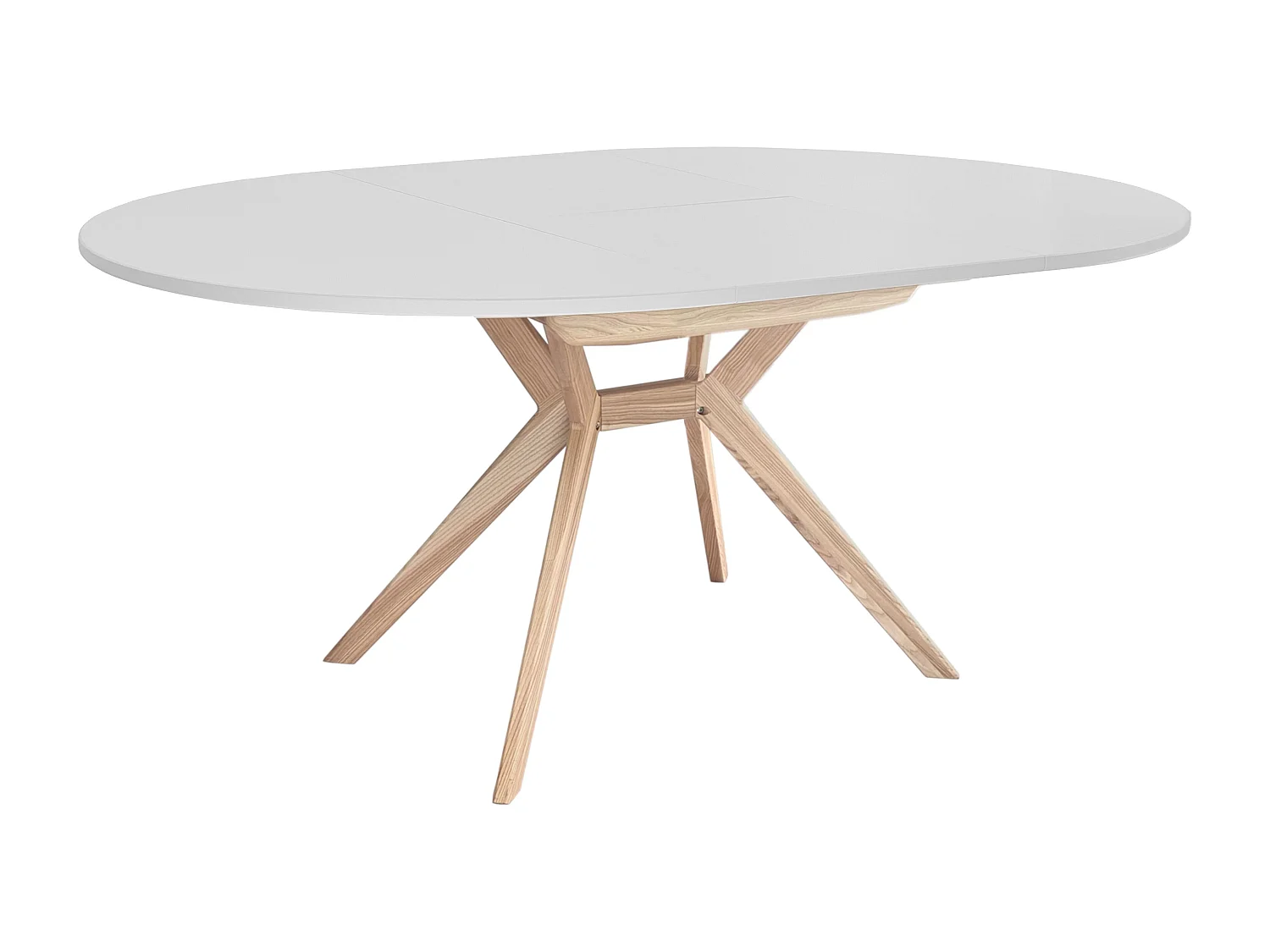 Runder ausziehbarer esstisch 120cm Biju Perlgrau