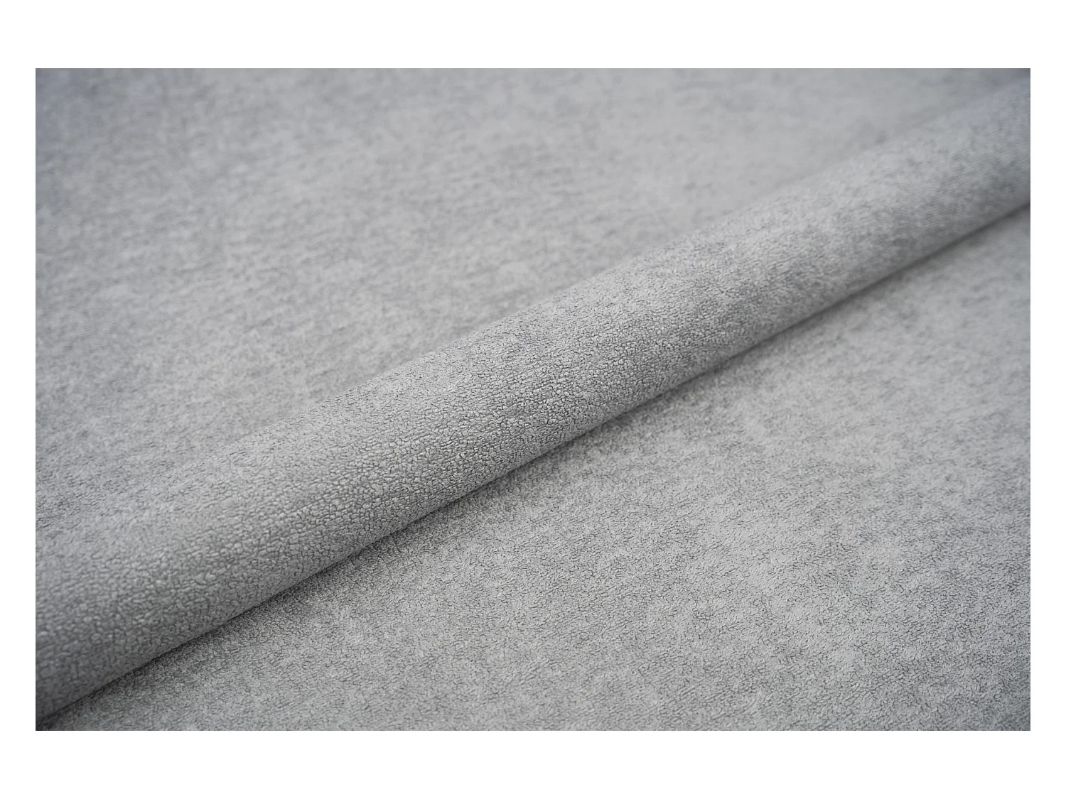 BESILIO Lit tapissé pour chambre à coucher 160x200 Zanzi - cadre métallique, coffre de rangement, bordure décorative, tissu chenille - Gris clair