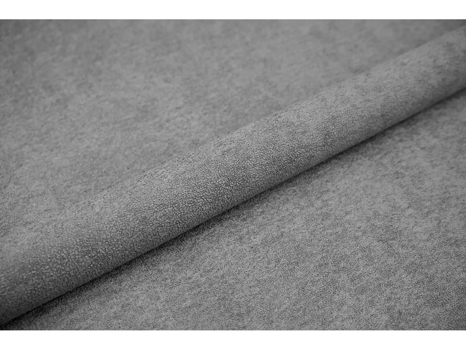 BESILIO Tapicerowane łóżko do sypialni 160x200 Zanzi - stelaż metalowy, pojemnik, ozdobna lamówka, tkanina szenil- Szary