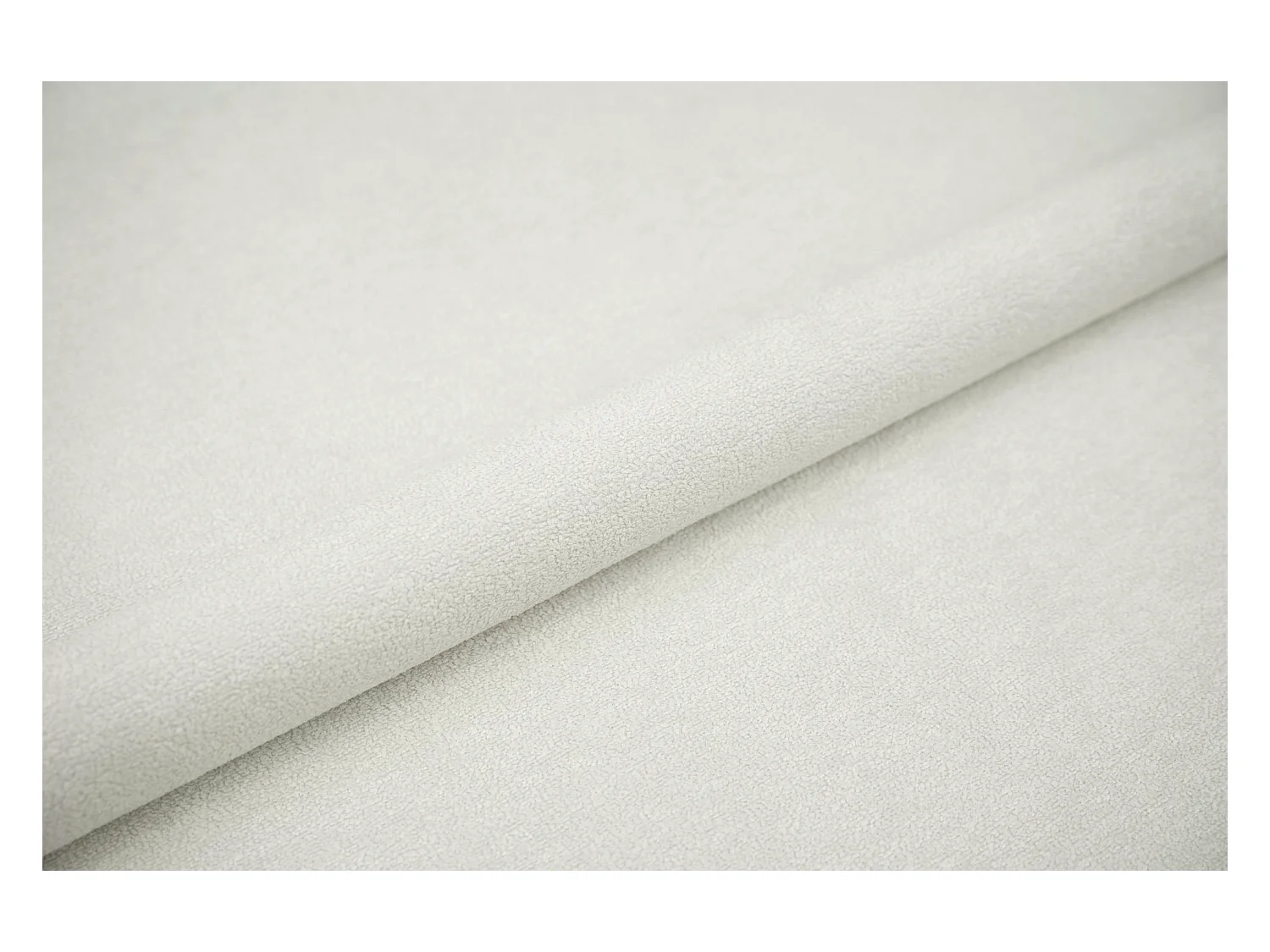 BESILIO Tapicerowane łóżko do sypialni 180x200 Zanzi - stelaż metalowy, pojemnik, ozdobna lamówka, tkanina szenil- Kremowy