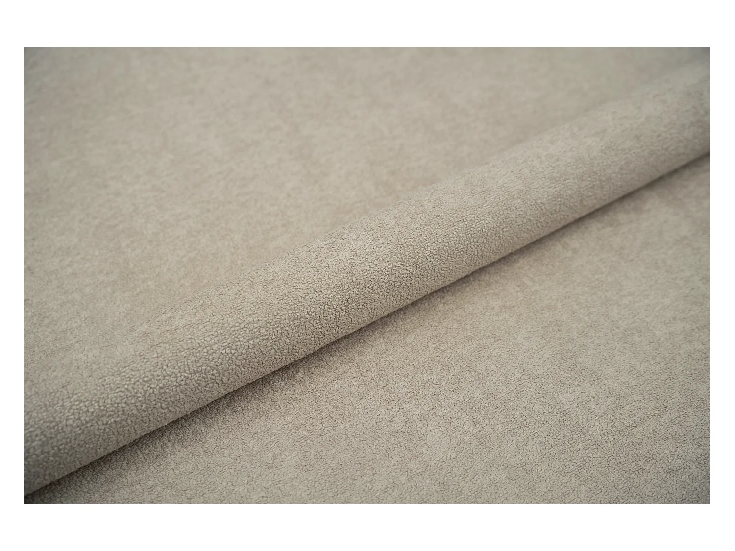 BESILIO Lit tapissé pour chambre à coucher 160x200 Zanzi - cadre métallique, coffre de rangement, bordure décorative, tissu chenille - Beige